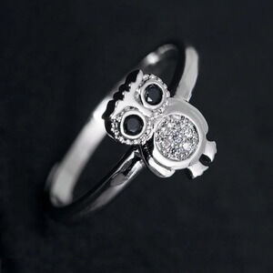 925 Silver Plated 3A CZ Cute Ring for Men Women, FB16FA1042